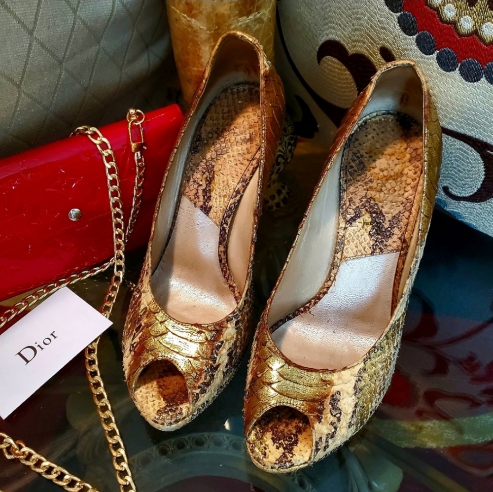 Dior Snakeskin Stilettos - Picture 11 of 17